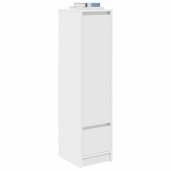 vidaXL Highboard vit 29,5x34x119,5 cm konstruerat tr&auml;