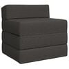 vidaXL F&auml;llbar Soffbed M&ouml;rkgr&aring; 200 x 70 x 10 cm Tyg