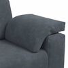 vidaXL Loveseat soffa m&ouml;rkgr&aring; 140 cm sammet