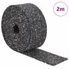 vidaXL Gummigranulatmatta Svart 200 x 5 x 0,6 cm Gummi