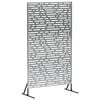 vidaXL Avsk&auml;rmningssk&auml;rm 100 x 50 x 180 cm Galvaniserat st&aring;l Silver