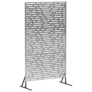 vidaXL Avsk&auml;rmningssk&auml;rm 100 x 50 x 180 cm Galvaniserat st&aring;l Silver