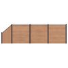 vidaXL St&auml;ngselset 4 st 619 x 186 cm WPC och aluminium Brun