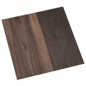 vidaXL Golvplankor M&ouml;rkbrun 5,11 m&sup2; 55 st PVC