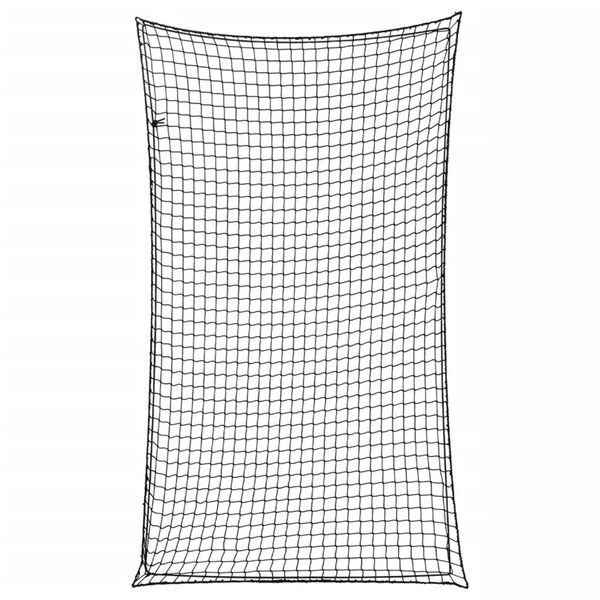 vidaXL Lastn&auml;t med elastiskt rep svart 6x3,5 m PP