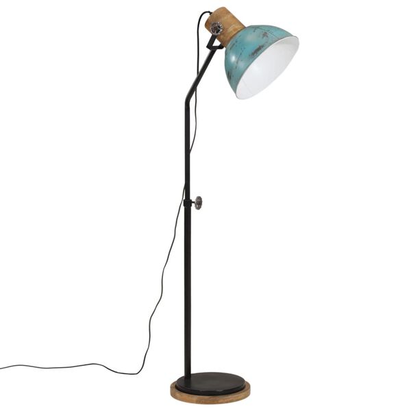 vidaXL Golvlampa 25 W n&ouml;tt bl&aring; 30x30x100-150 cm E27