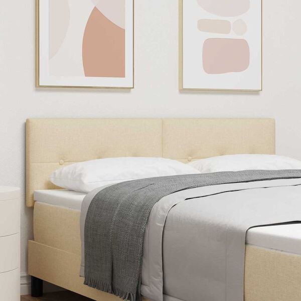 vidaXL LED huvuddyna med LED -remsljus Kr&auml;m 144 cm Polyester