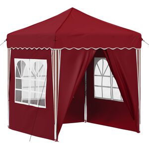 vidaXL Pop-up Partyt&auml;lt 195 x 195 x 245 cm Vinr&ouml;d Oxford Tyg