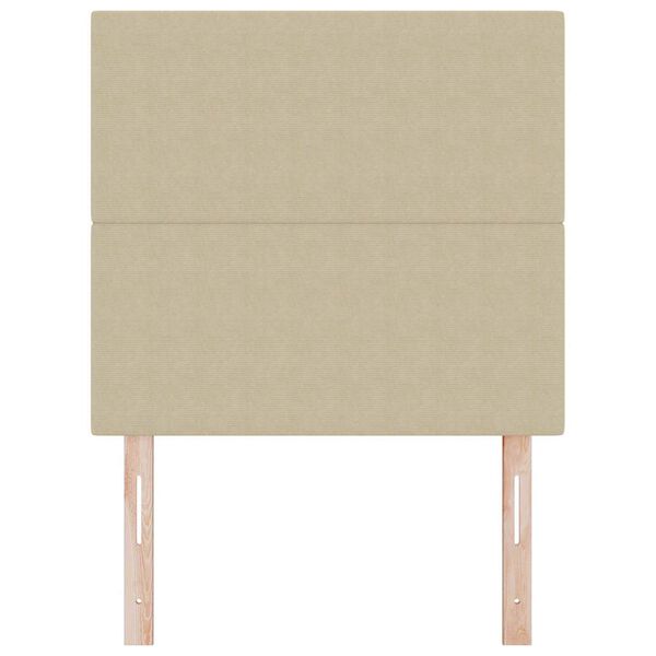 vidaXL Huvudgavel med huvudgavel Ljust gr&ouml;ngr&aring; 90 cm Konstl&auml;der