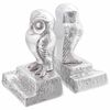 vidaXL Bokst&ouml;d 2 pcs Silver 12 x 9 x 19 cm Aluminium