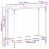 vidaXL Konsolbord Gammalt trä 75 x 30.5 x 75 cm Konstruerat trä