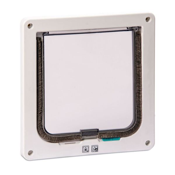 Karlie 2-v&auml;gs l&aring;sbar kattlucka Porta 19,2x5x20 cm vit