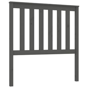 vidaXL S&auml;nggavel gr&aring; 96x6x101 cm massiv furu