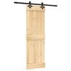 vidaXL Skjutd&ouml;rr 70 x 210 cm Massiv furutr&auml;d&ouml;rr (obehandlad)