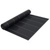 vidaXL Ogr&auml;smatta svart 1x50 m PP