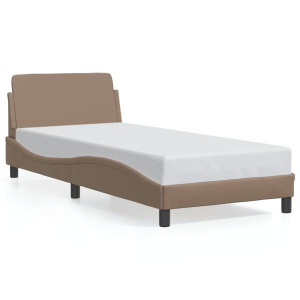 vidaXL Bed Frame "Dover" Cappuccino 80x200 cm Faux Leather