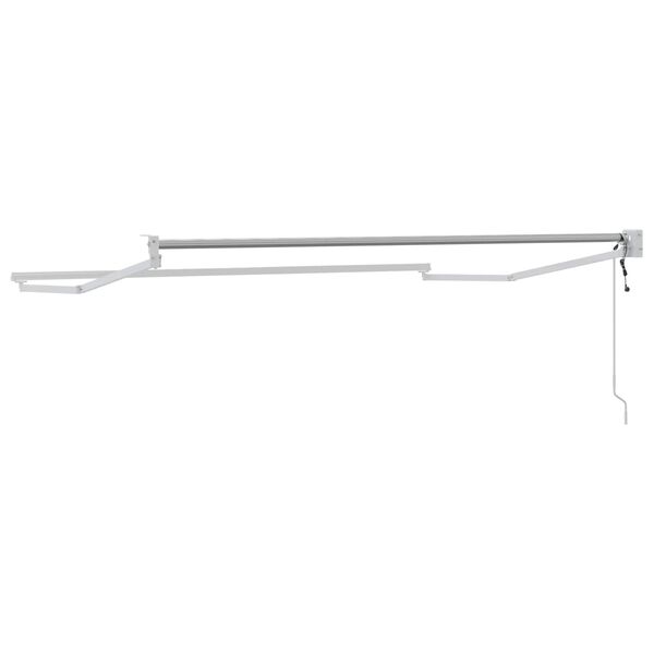 vidaXL Elektrisk utdragbar markisram Vit 3 x 2 m Aluminium