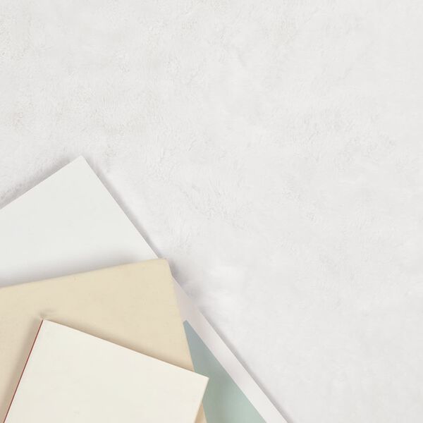 vidaXL Fusk-kaninp&auml;lsmatta Olite Vit &Oslash; 100 cm Polyester