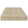 vidaXL Svävande vägghyllor 4 st ek 60x23,5x3,8 cm MDF