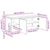 vidaXL Hallb&auml;nk med kudde Enf&auml;rgad R&ouml;kt ek 100 x 38 x 46 cm