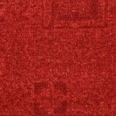 vidaXL Trappstegsmattor självhäftande 5 st 65x25 cm röd