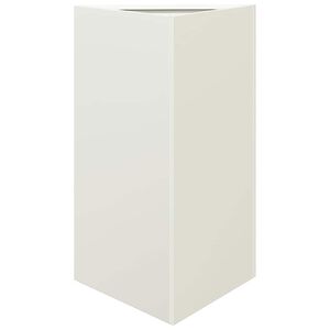 vidaXL Odlingsl&aring;da vit triangul&auml;r 50x43x75 cm st&aring;l