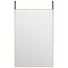vidaXL D&ouml;rrspegel guld 40x60 cm glas och aluminium