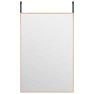 vidaXL D&ouml;rrspegel guld 40x60 cm glas och aluminium