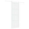 vidaXL Skjutd&ouml;rr Vit 83 x 232 cm Massiv furu