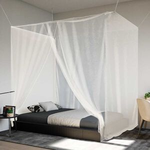 vidaXL H&auml;ngande myggn&auml;t 156 mesh vit 220x100x150 cm