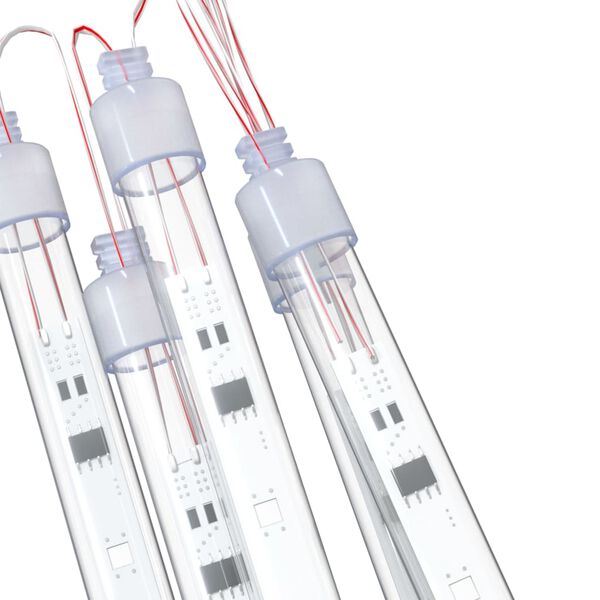 vidaXL Meteorregn 8 st 30 cm 192 LED kallvit inne/ute