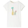 T-shirt f&ouml;r barn ecru 140
