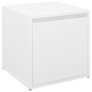 vidaXL L&aring;da vit 40,5x40x40 cm konstruerat tr&auml;