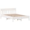 vidaXL S&auml;ngram utan madrass vit 140x200 cm massiv furu