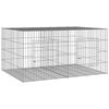 vidaXL Kaninhage 2 paneler 110x79x54 cm galvaniserat j&auml;rn