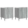 vidaXL Nattduksbord 2 pcs Gr&aring; sonoma-ek 43 x 34,5 x 52 cm