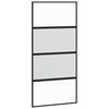 vidaXL Skjutd&ouml;rr med h&aring;rdvara 102,5x205 cm h&auml;rdat glas och aluminium