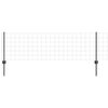 vidaXL Euro Staket med St&ouml;d 10 x 0,6 m PVC-belagda st&aring;l Gr&aring; Mesh