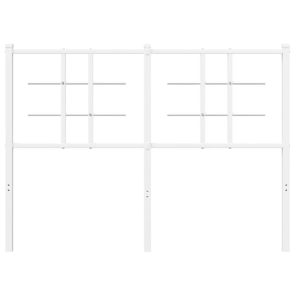 vidaXL Ers&auml;ttningsgavel metall vit 120 cm
