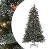 vidaXL Konstgjord julgran Gr&ouml;n 180 cm PVC och Plast och St&aring;l