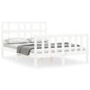 vidaXL S&auml;ngram utan madrass vit 140x190 cm massiv furu