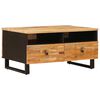 vidaXL Kaffeebord Brun 80 x 54 x 40 cm Massivt mangotr&auml;
