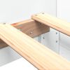 vidaXL Sängram vit 90x190 cm konstruerat trä