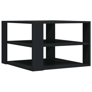 vidaXL Soffbord svart 58x58x40 cm konstruerat tr&auml;