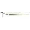 vidaXL Manuell utdragbar markis med LED-lampor 4,5 &times; 3 m