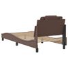 vidaXL Bed Frame "Viana" without Mattress Brown 90x190 cm Faux Leather