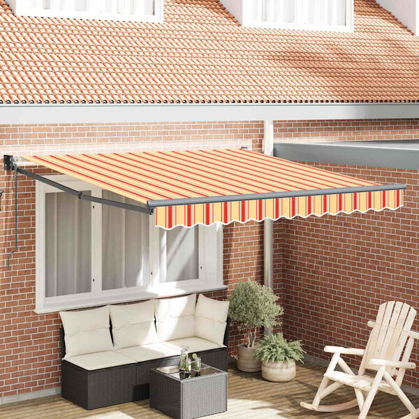 vidaXL Markis Gul och Orange 350 x 250 x 165 cm Polyester