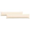 vidaXL Sofakuddar 2 pcs Kr&auml;m 200 x 40 cm Kordread tyg