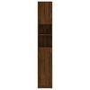 vidaXL Badrumsskåp brun ek 32x25,5x190 cm konstruerat trä