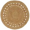 vidaXL Omr&aring;desmattor Naturlig &Oslash; 150 cm Jute